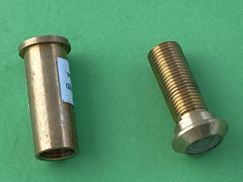 (2) Brass Fire Door Viewers