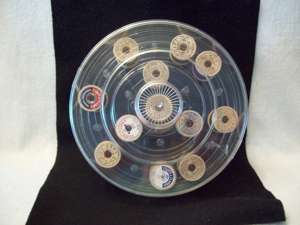 Vintage Bridges Tidy Thread Caddy Clear Plastic