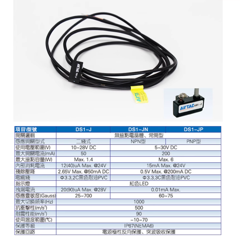 1PC New AirTac Magnetic induction switch cylinder sensor CS1-M #LL