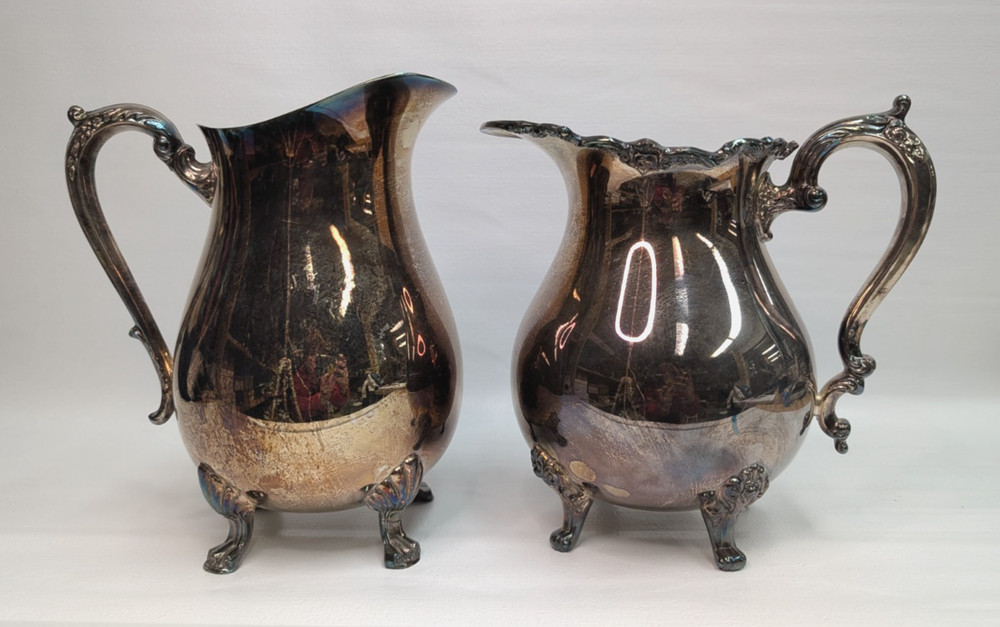 Vintage Webster Wilcox Silver-Plated Pitchers
