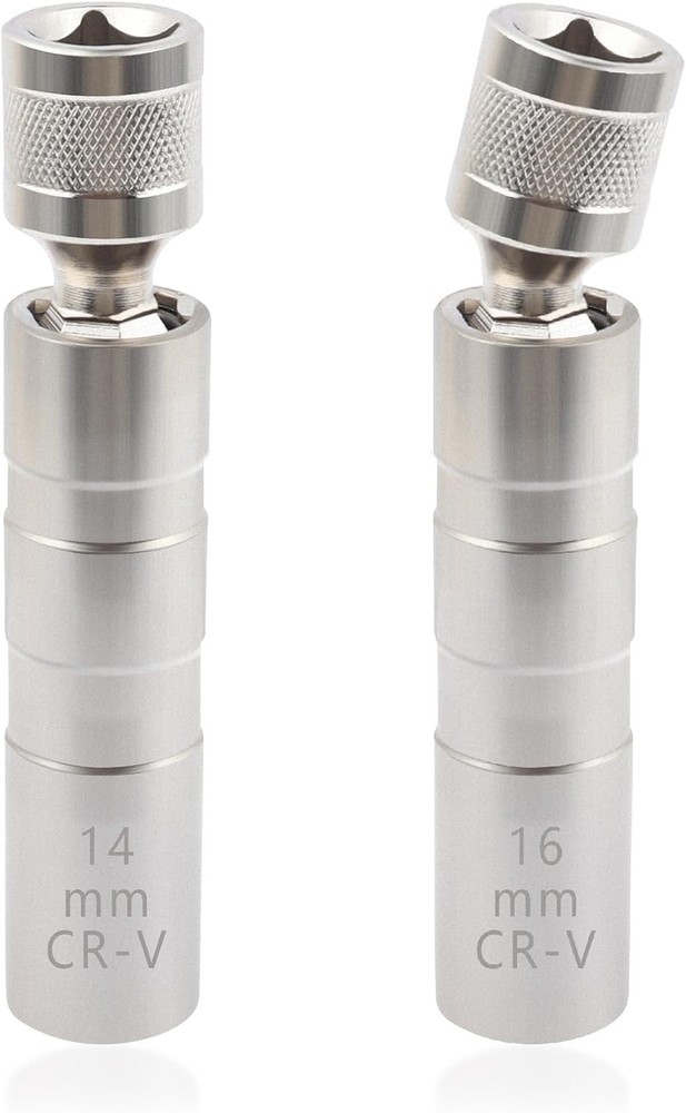 Salior 16mm&14mm Spark Plug Socket,Thin Wall 12 Points 3/8" Drive Spark Plug Rem
