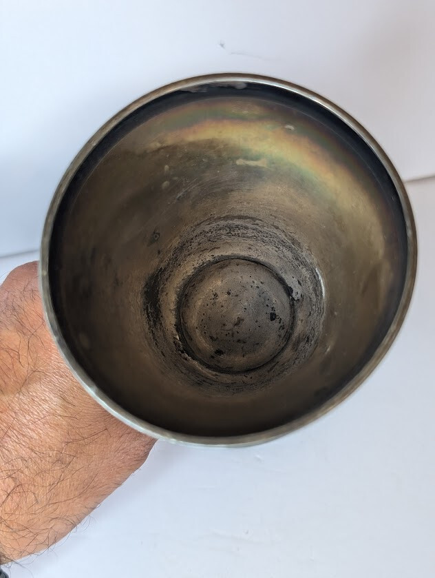 Vintage Etched✅ Wilcox #1229 Silver Plated Wine Goblet Cup