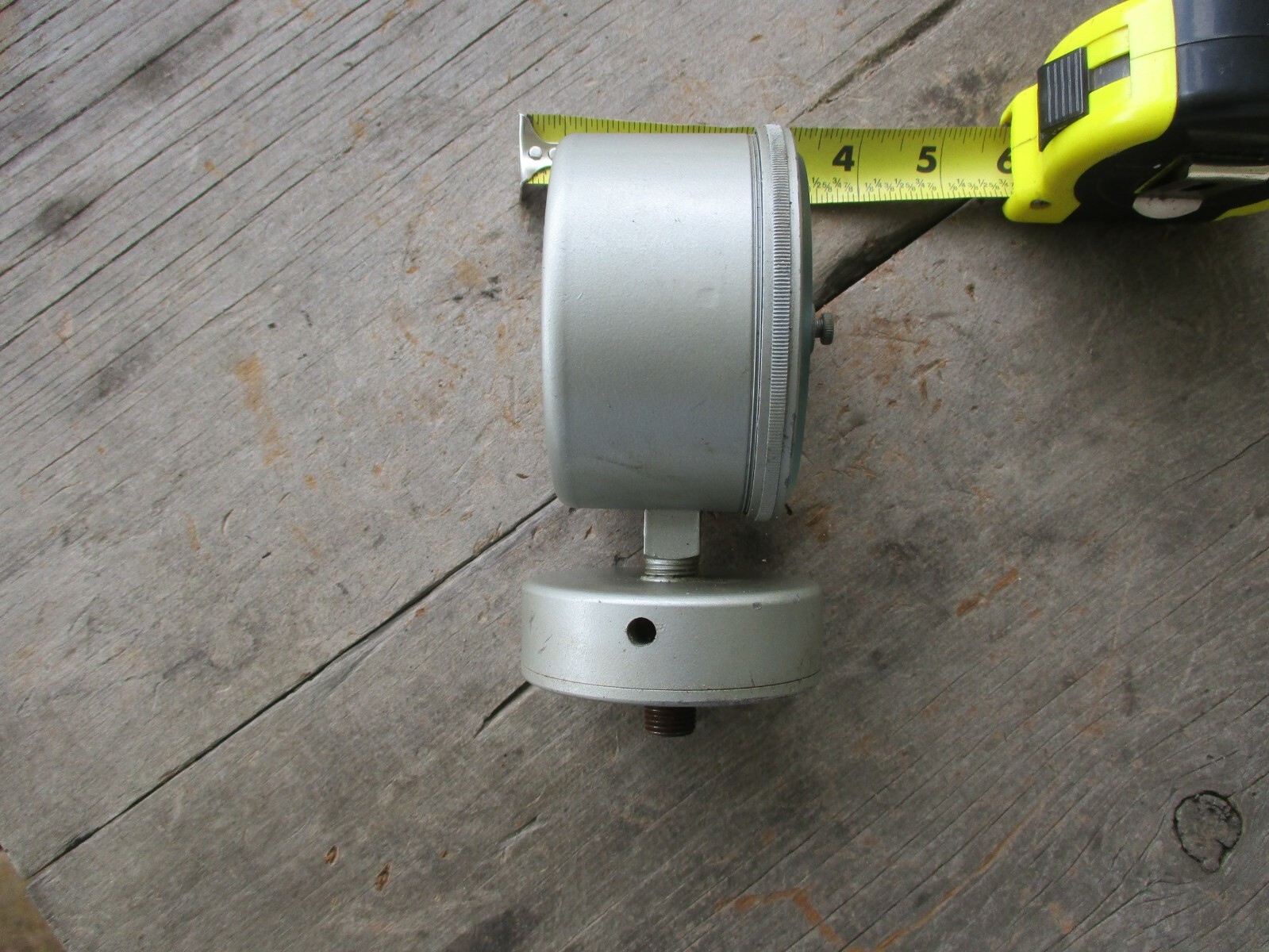 Vintage Amplification Gauge 4” With Beveled Glass Steampunk Decor Lamp Unique