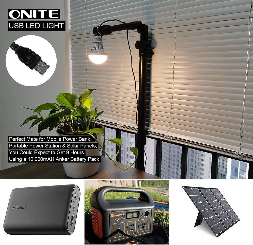 USB Light, USB LED Camping Lantern with USB Splitter Y-Cable, 8Ft Extra Length C