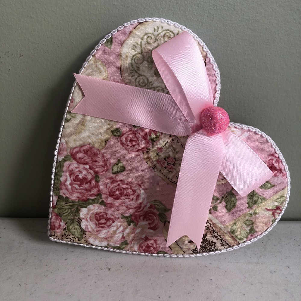 Handmade Pink Fabric Heart