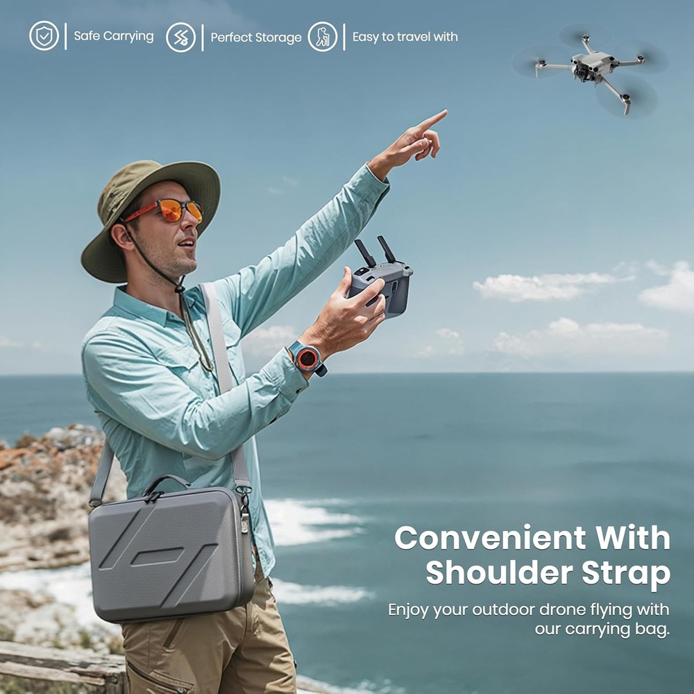 Portable Carrying Case for DJI Mini 5 Pro & RC 2 Controller - Fly More Combo