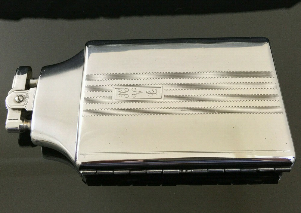 Vintage Ronson Cigarette Lighter & Case Combo