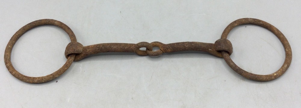 Vintage Horse Snaffle Loose Ring Bit, 11.75” Long