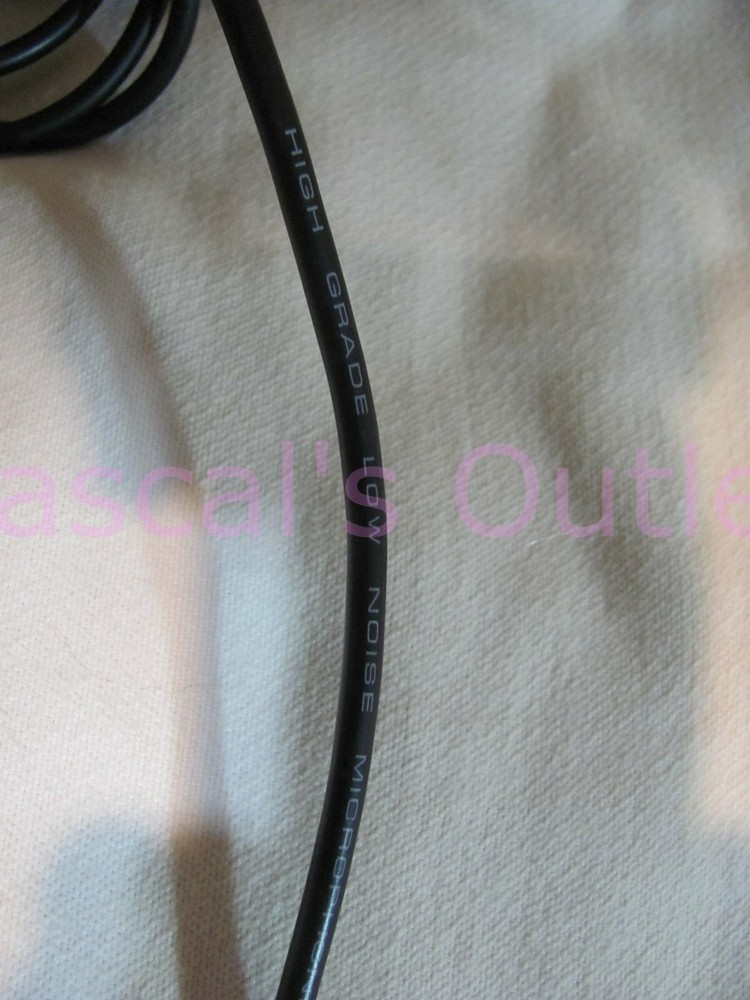 High Grade Low Noise 10-ft Wired Microphone ON-OFF Switch plus assorted Adapters