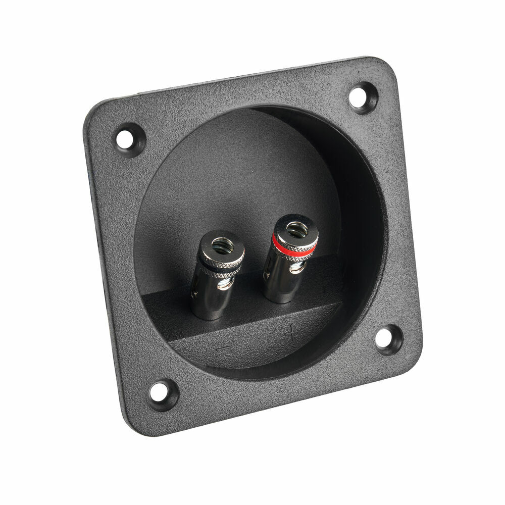 NVX NBTERM2 Square Push Style Outer Design Terminal Cups w/ Chrome-Plated