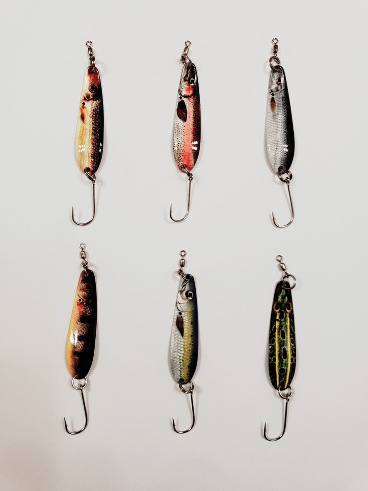 McOmie's 2 3/8" UV Trout Trolling Spoons 12 colors