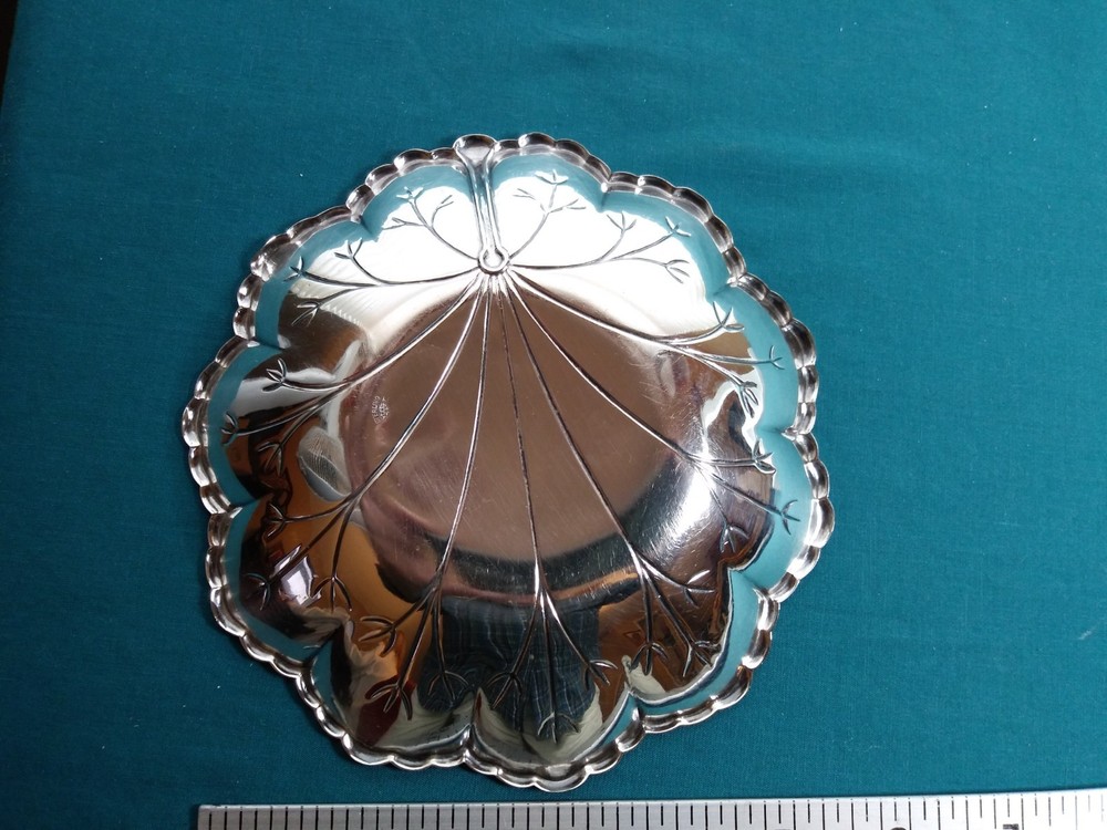 Webster STERLING SILVER Lilly Pad CANDY DISH #1019