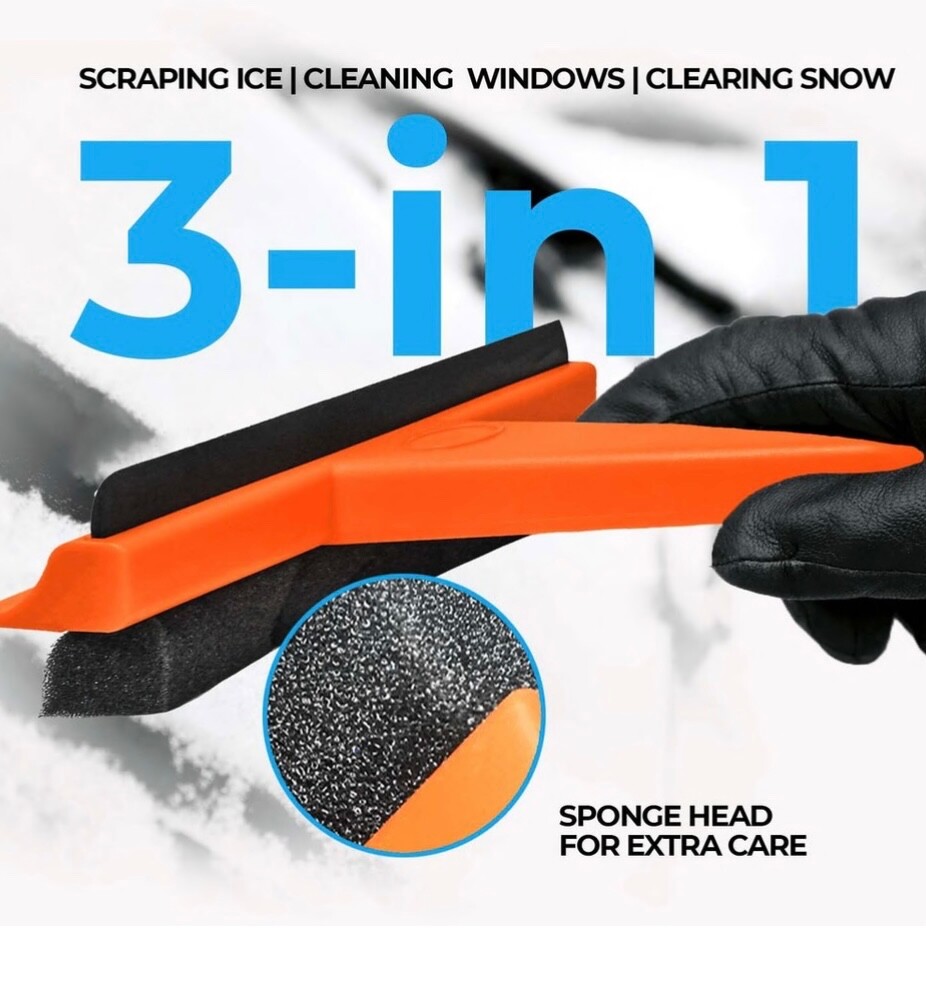 Ithe Ultimate 3-in-1 Super Squeegee and Ice Scraper – Your Winter's Best friend 