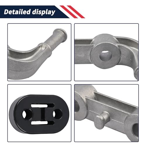 Rear Left & Right Exhaust Bracket Muffler Support Assembly Right+Left