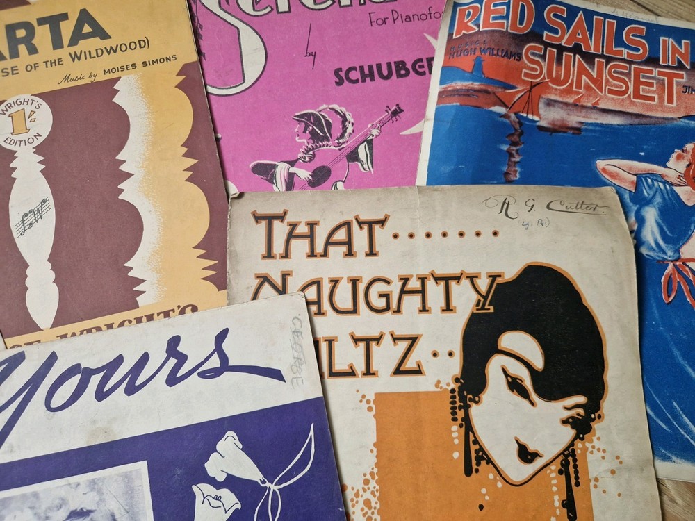 Bundle Of Vintage Sheet Music