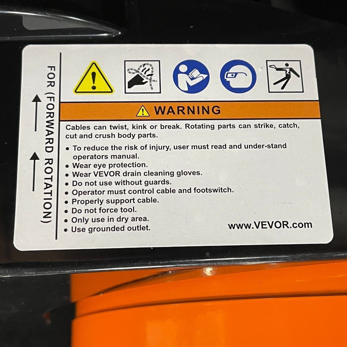 VEVOR RC-9001 Electric Drain Cleaner*