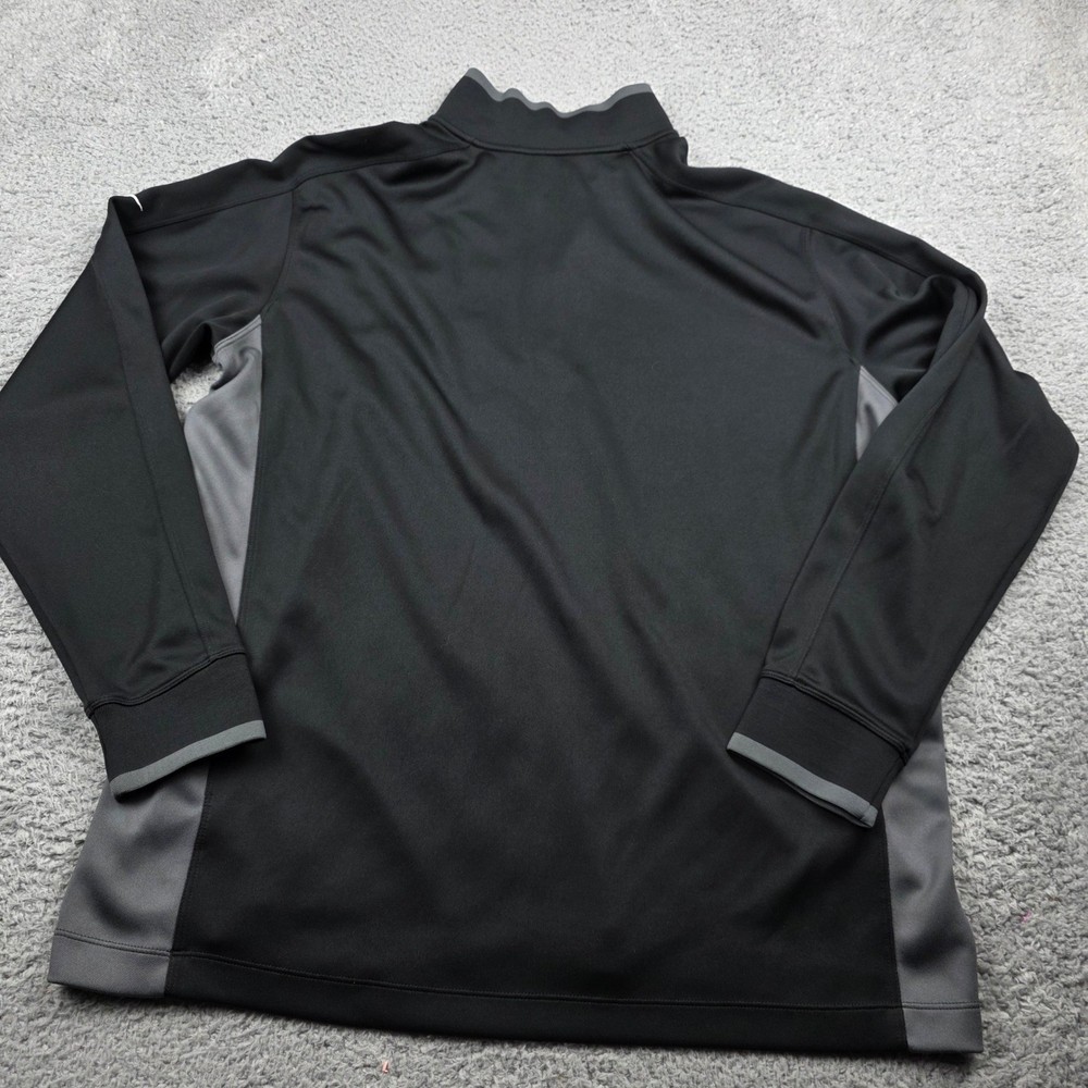 Nike 1/4 Zip Pullover Mens XL Black Gray