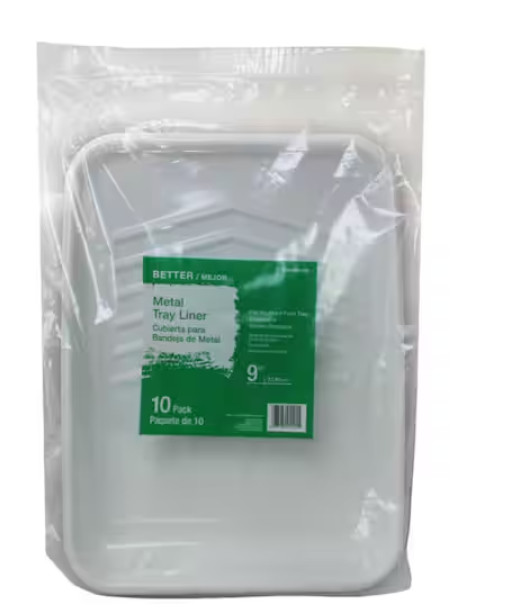 9 in. Plastic Tray Liner (10-Pack)