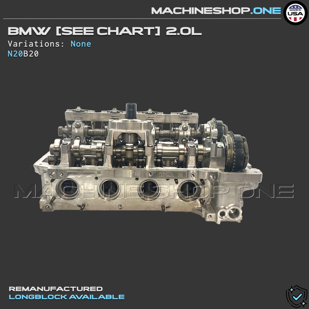 N20 2011-2018 BMW ALL MODELS 2.0L cylinder head - CORE EXCH REQD