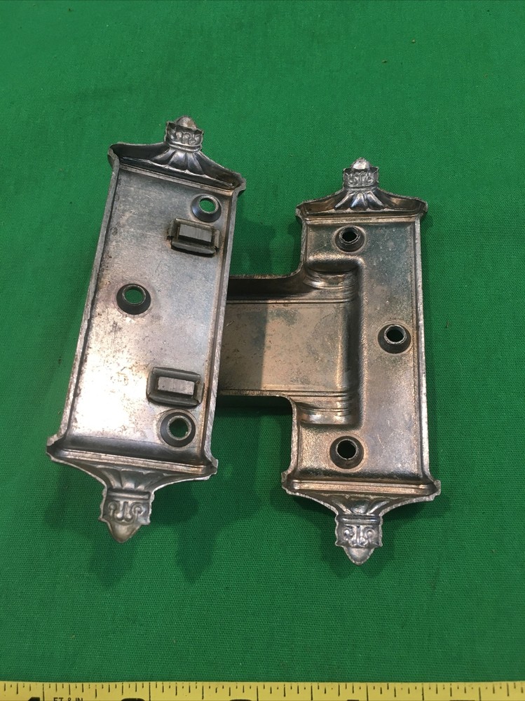 VINTAGE ICE BOX HANDLE WITH LATCH & HINGES HARDWARE