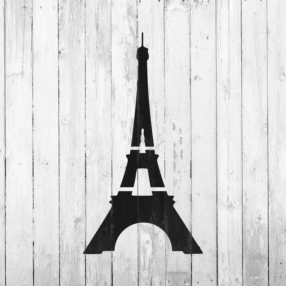 Eiffel Tower Stencil - Durable & Reusable Mylar Stencils