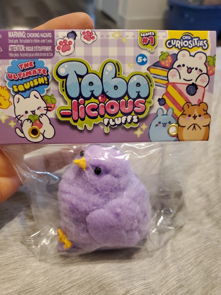Taba-licious Fluffs PURPLE CHICK Orb Curiosities Easter Squeeze Toy Taba Squishy