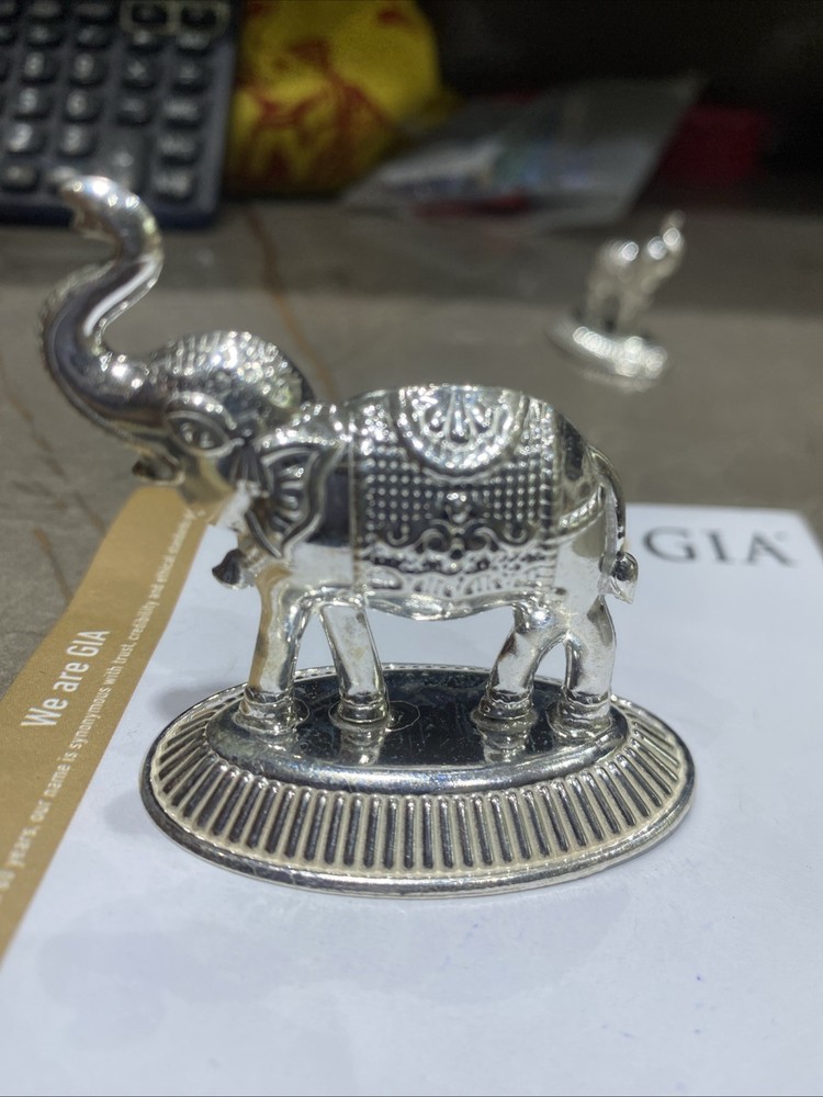 75% Purity Solid Silver Elephant 21 Gram