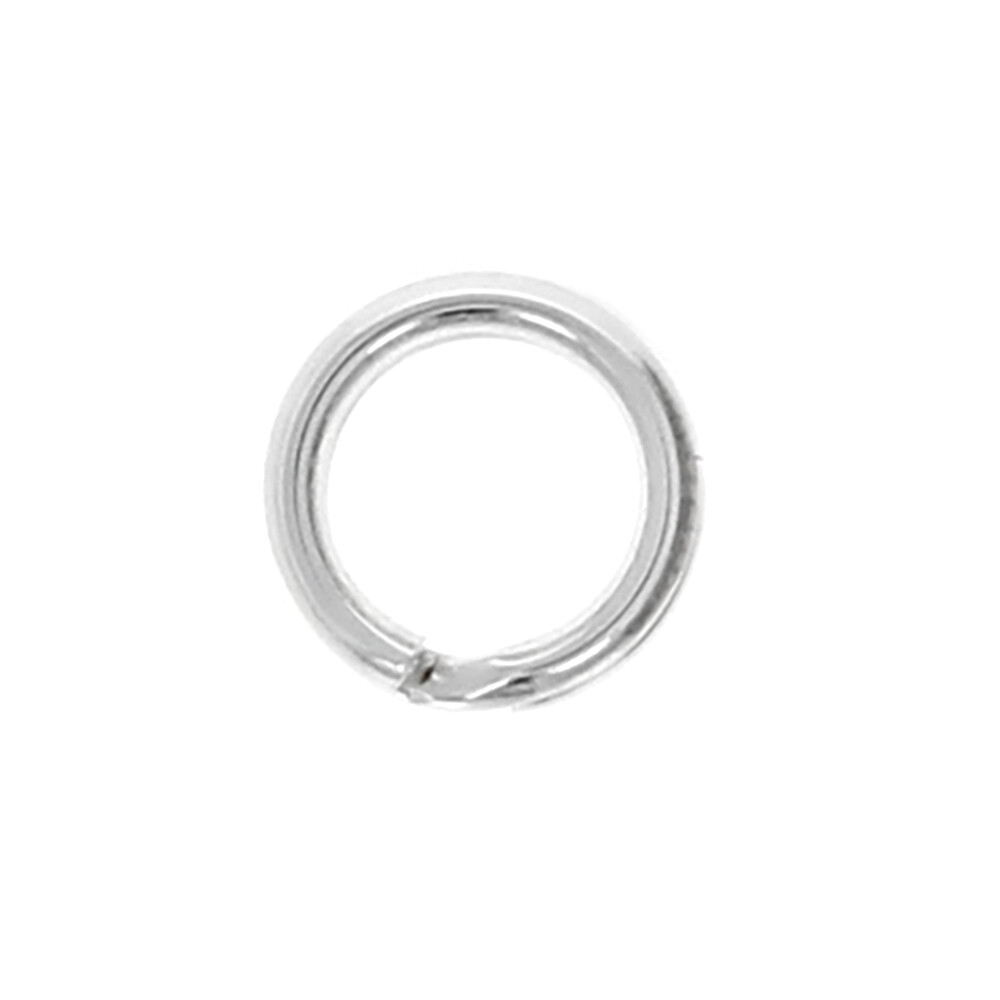 100pc- Split Ring, Sterling Silver, 6mm key Ring, 925, 6mm outside diameter,