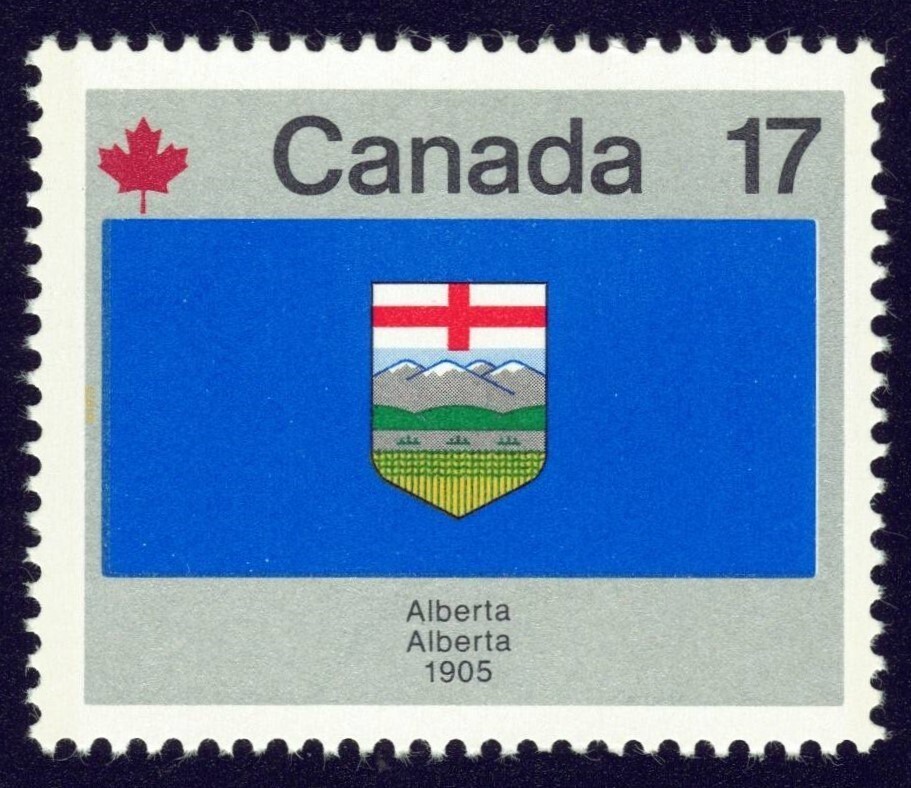 Canada sc#829 Provincial & Territorial Flags: Alberta, Mint-NH