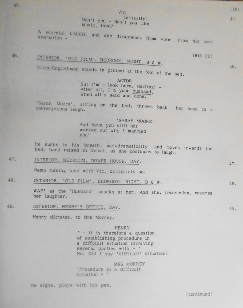 Dennis Potter : Midnight Movie - Original Screenplay - unpublished script
