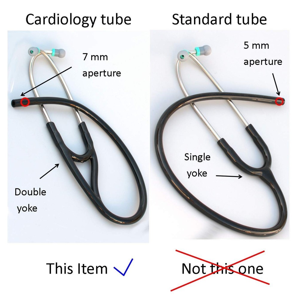 Durable Sky Blue Replacement Tubing for 7mm Littmann Stethoscopes - Complete Kit