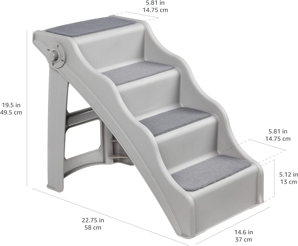 Foldable Non-Slip Pet Stairs for Small Dogs & Cats - Easy Access Solution