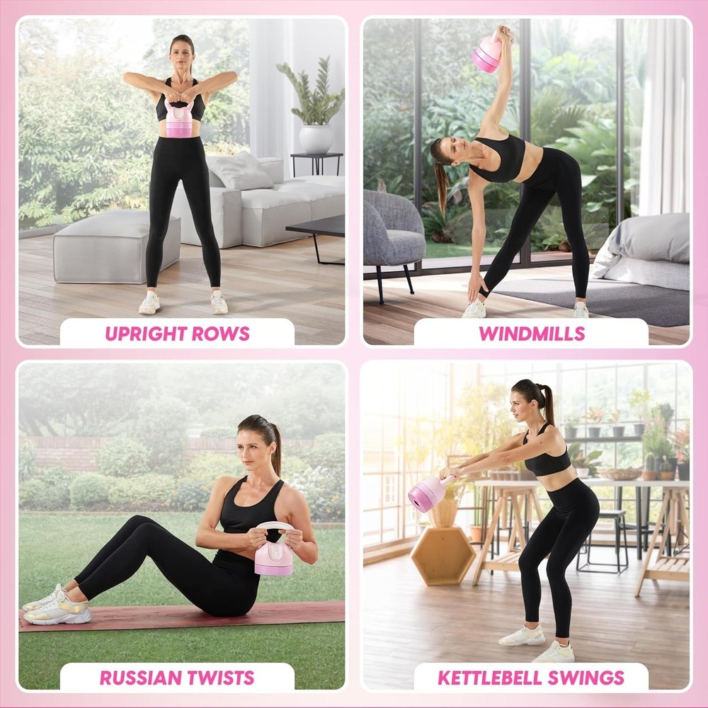 Kettlebell Sets - Adjustable Kettlebell Set for Strength Training - Kettlebel...