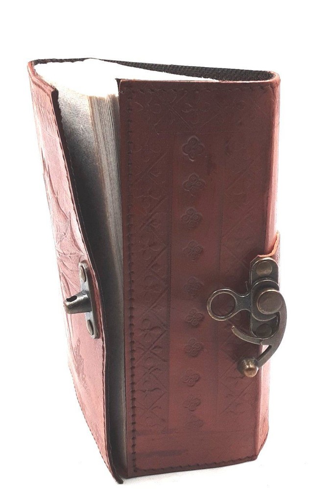 Fairy leather journal with lock #2447