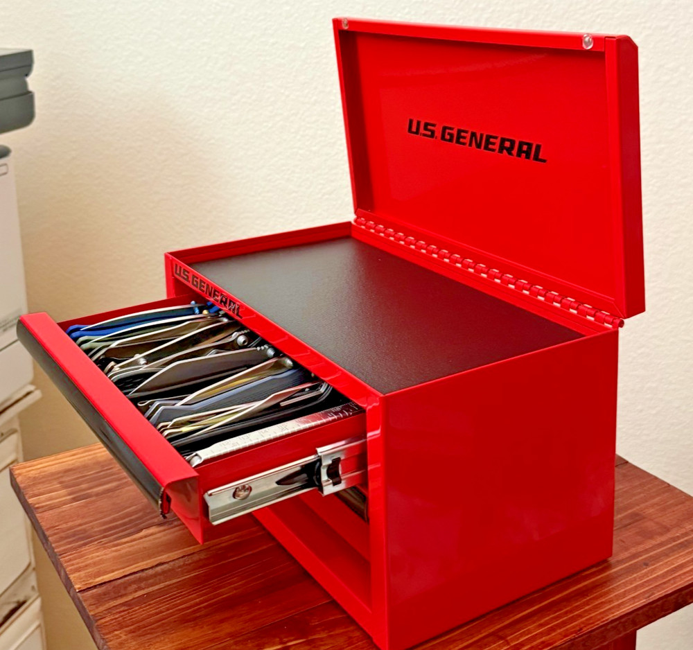 3D Printed - Pocket Knife Organizer for Harbor Freight - US General Mini Toolbox
