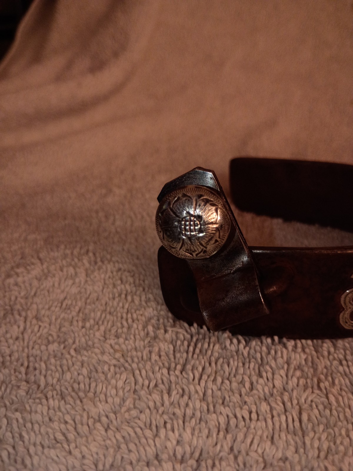 Nice Vintage Kurtis Rudelbach Hand Made Western Spurs Sterling Silver Mounted