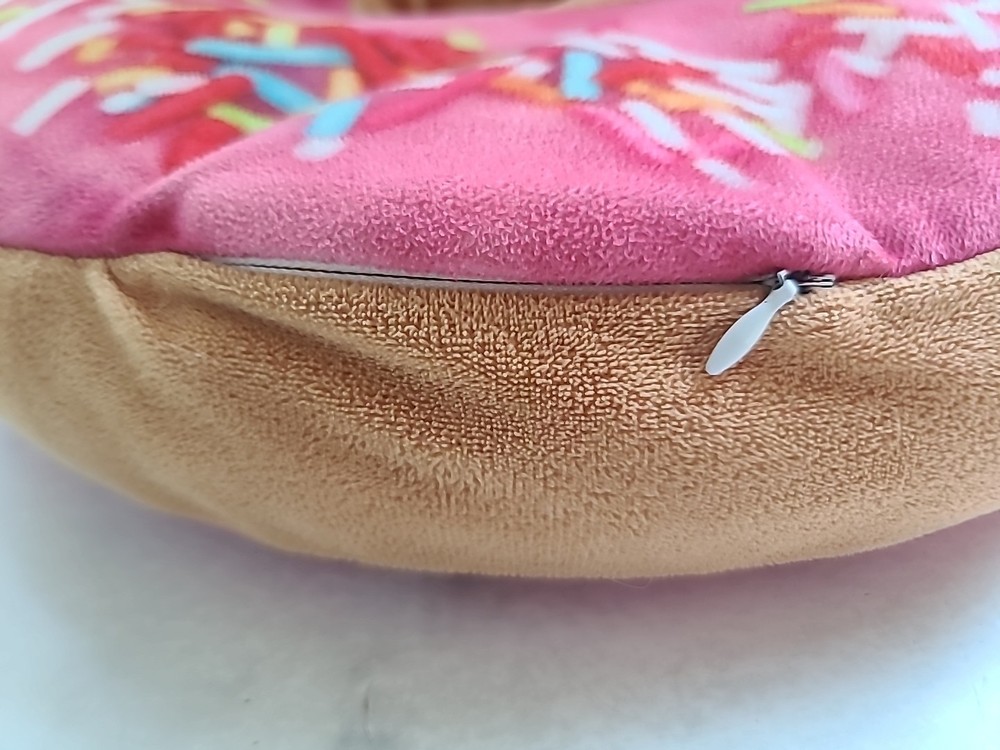 Pink Sprinkle Donut Pillow