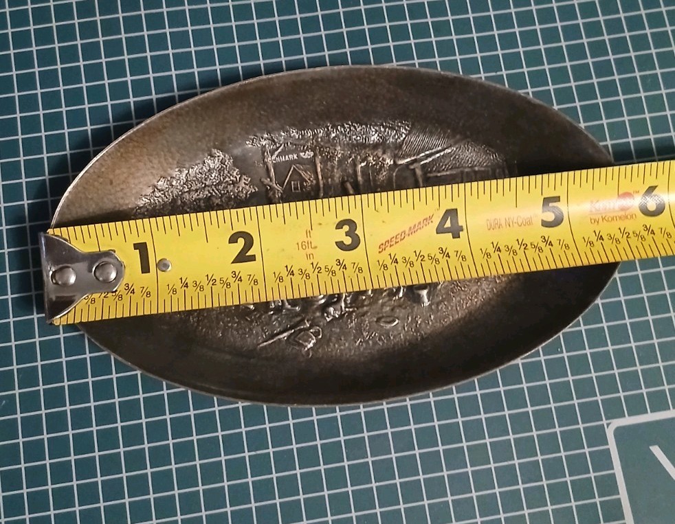 HANS JENSEN DENMARK REPOUSSE TRAY WITH COUNTRY SCENE SILVERPLATE