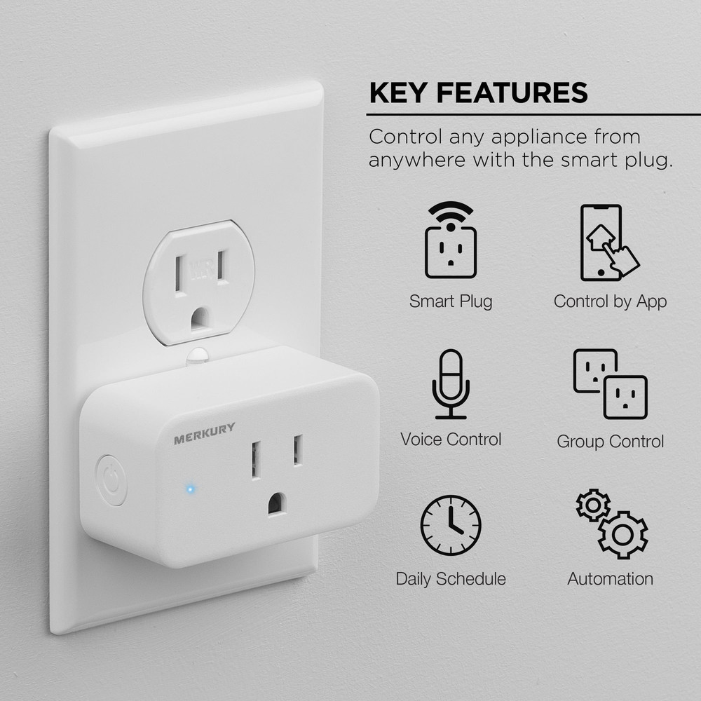 Wi-Fi Plug 3-Pack - Works with Alexa & Google Assistant