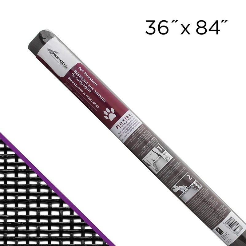 Pet Resistant Screen Roll Durable Polyester Easy Install Fire Safe Windows Doors
