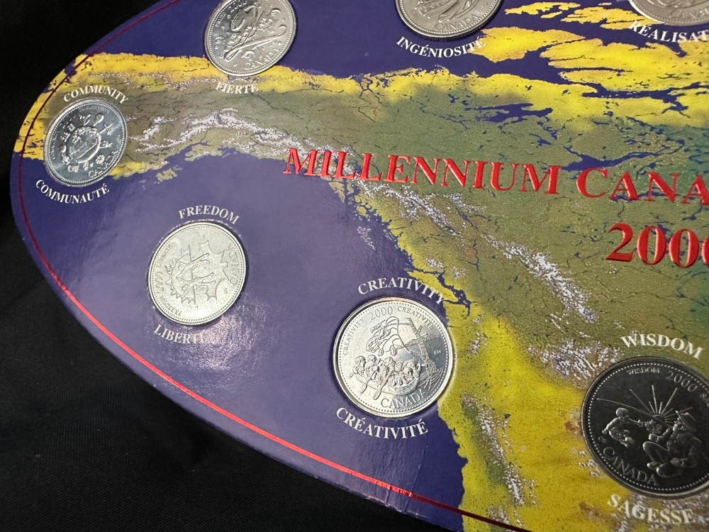Millenium Quarters Collection 2000 Wide Board Map with Ingenuity, Pride etc.