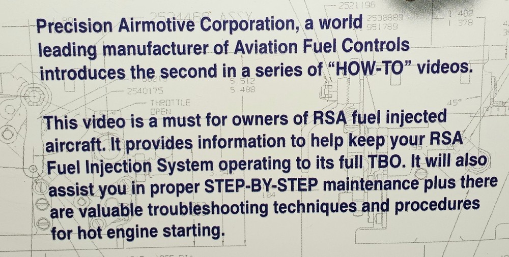 Precision Plane Maintaining the RSA Fuel Injection System Interactive CD-ROM