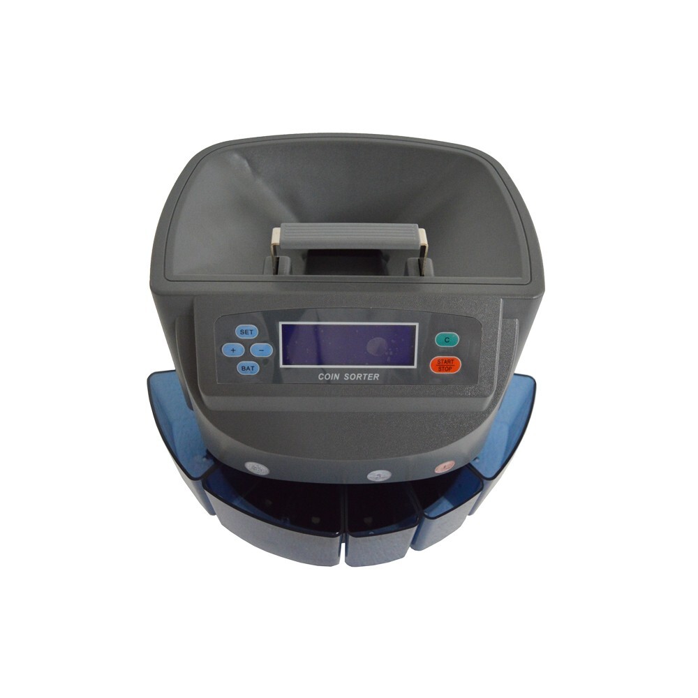 Coin Sorter Counter Digital Automatic Electronic Counting Machine 500 coins