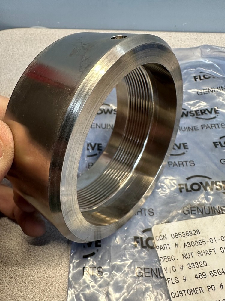 FLOWSERVE A30065-01-00 COMPRESSION NUT, NEW FREE SHIPPING