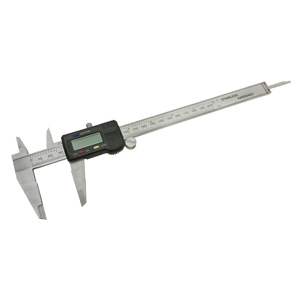 8 Inch Electronic Digital Caliper Range 0-8"/0-200mm Large LCD