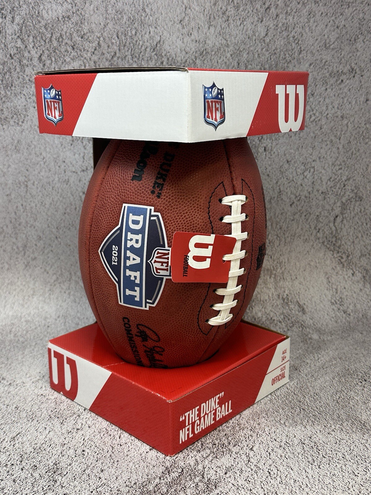 2021 NFL Draft Edition Authentic Wilson The Duke Leather Game Football