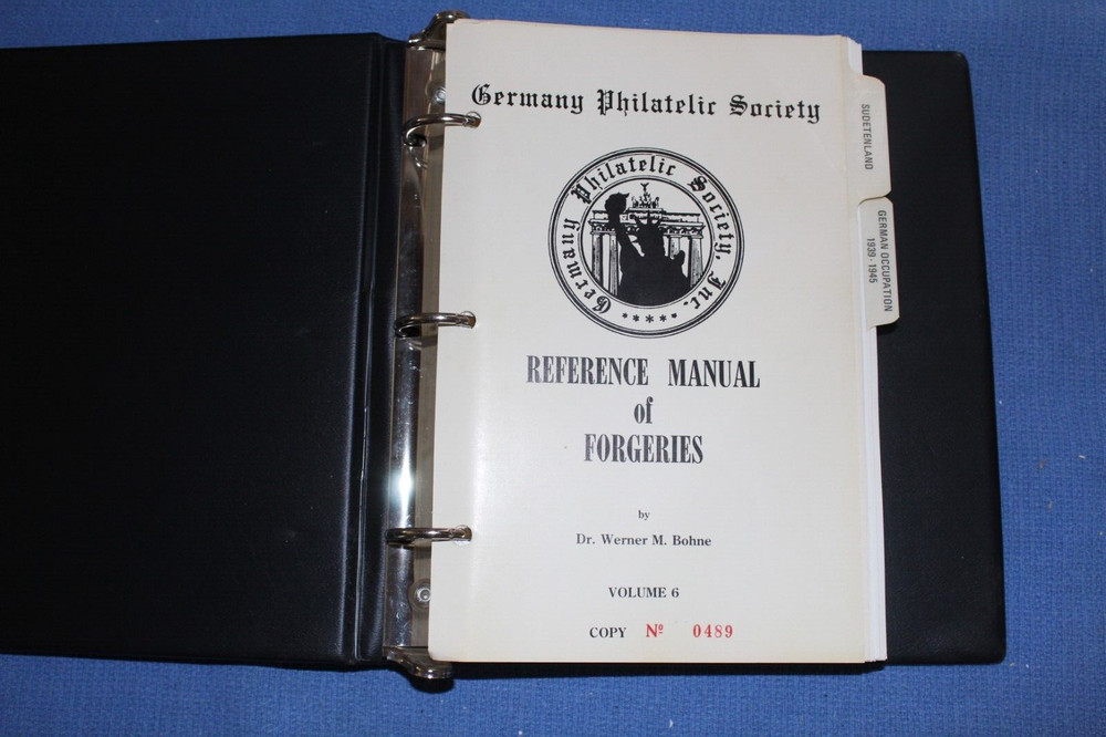 Germany Philatelic Society Reference Manual Forgeries Bohne 8 Vol BlueLakeStamps