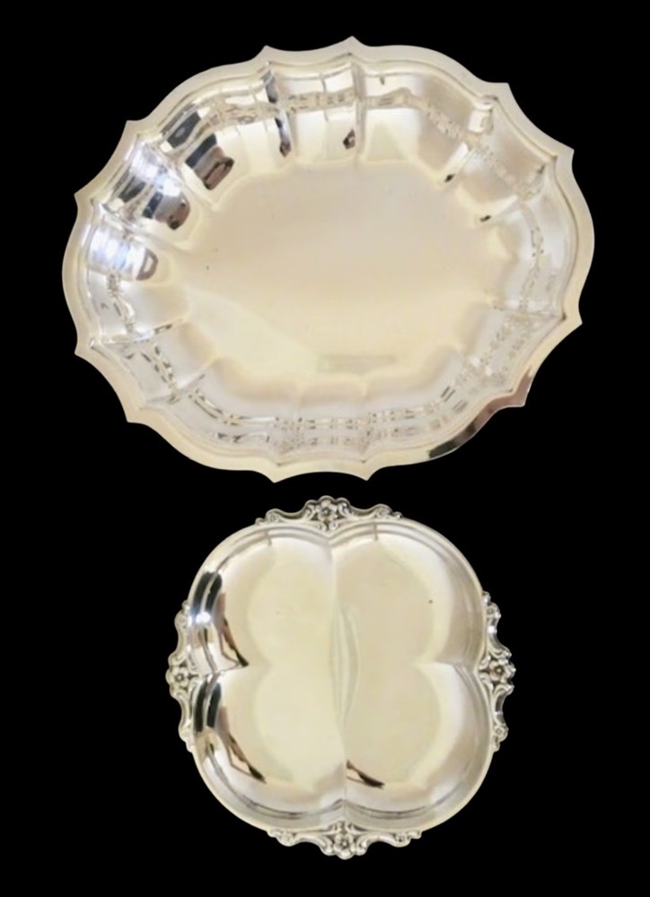 Two Silver Plated Serving Trays