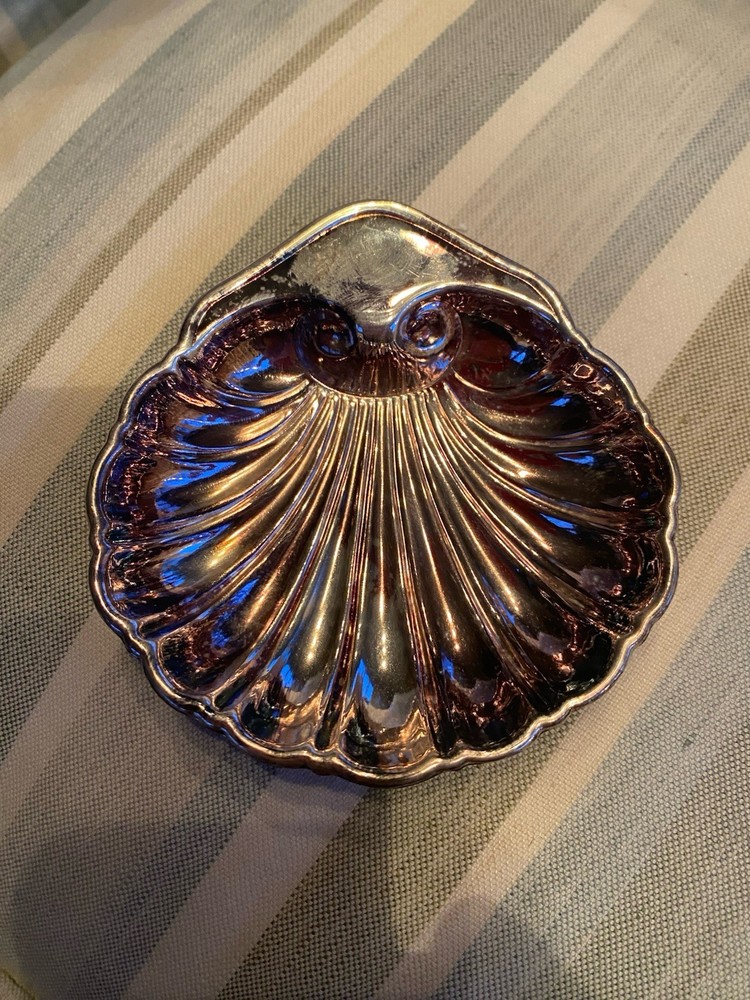 Vintage Gorham Silver Plated Shell Scallop Bowl Set Of 4 Made For MARSHALL FIELD