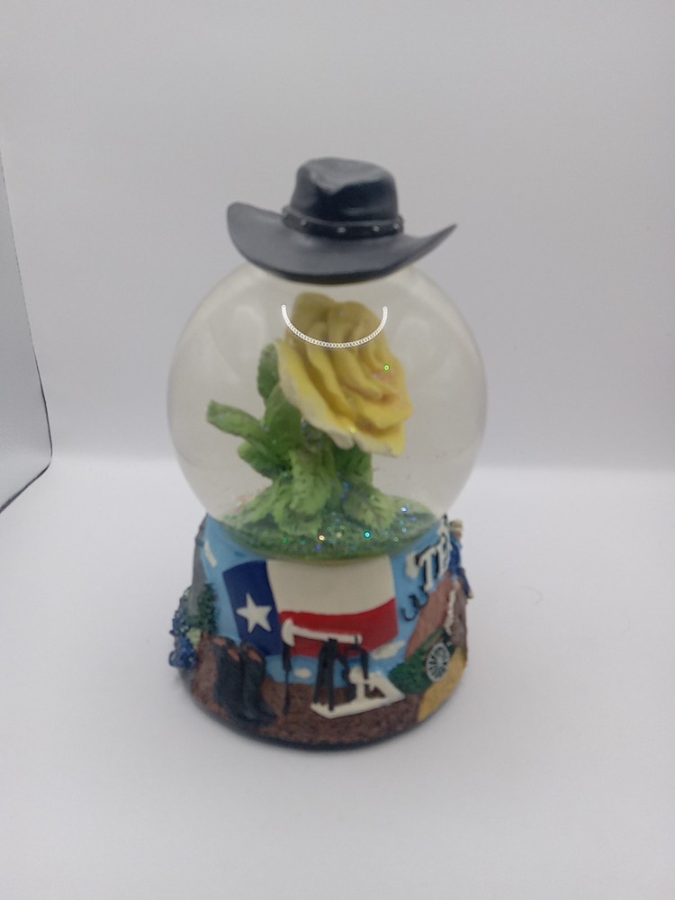 Texas Cowboy Snowglobe Works Great